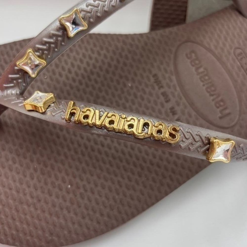 SLLX0046 W's 7/8 | Swarovski x Havaianas Gilded Starlight flip flops / sandals